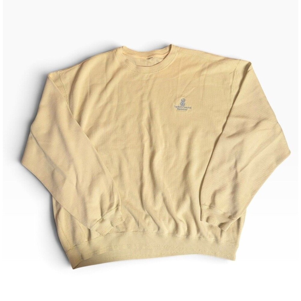 Vtg 90s Ritz Carlton Buckhead Atlanta Staff Crewneck Sweatshirt Heavyweight Sz L